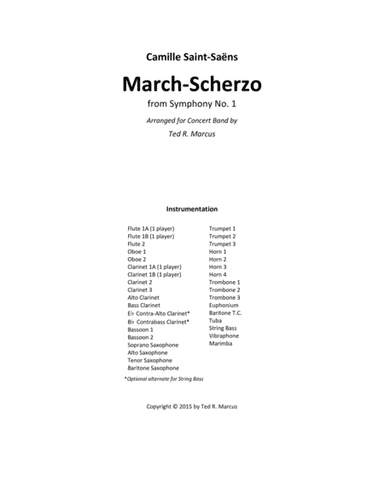 March-Scherzo from Symphony No. 1 (arr. Ted R. Marcus)