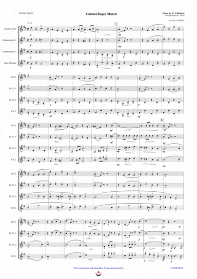 Colonel Bogey March (arr. Josef STASTNY)