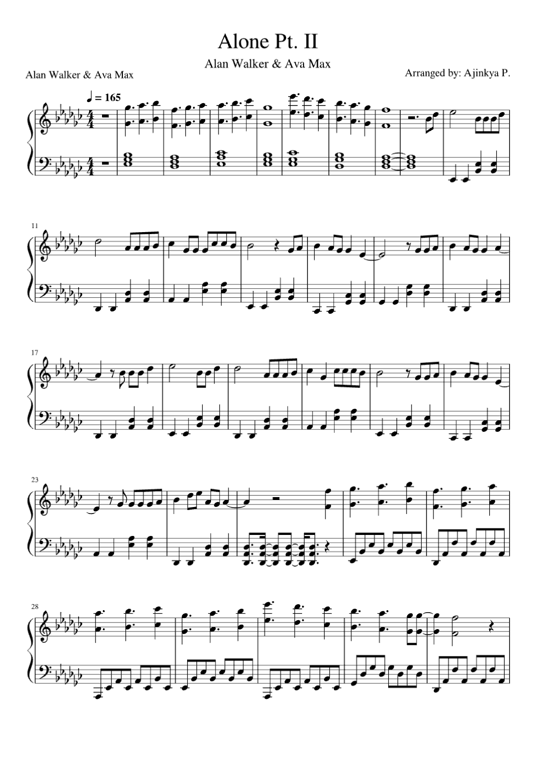 Alone (arr. Eduardo Sabino)