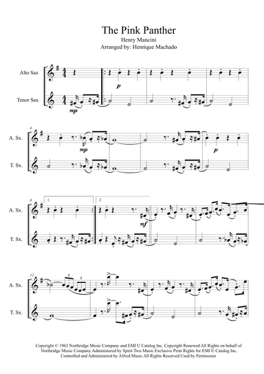 The Pink Panther (arr. Henrique Machado)
