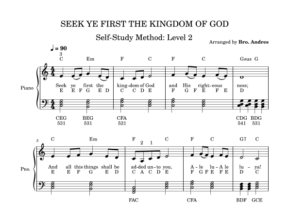 Seek Ye First the Kingdom of God-Adult Category (arr. Andres Montecillo Bascar, Jr.)