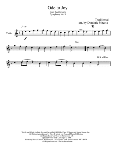 Ode To Joy (arr. Dominic Meccia)