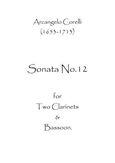 Sonata No.12 (arr. Spence Bundy)