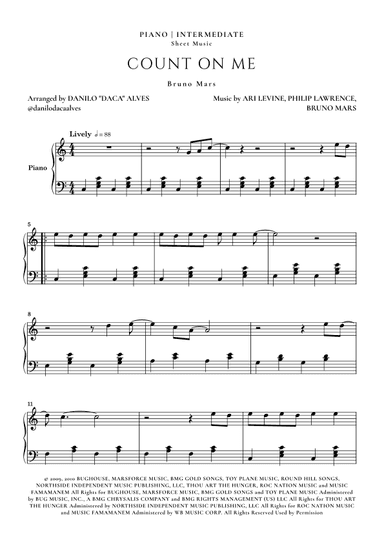 Count On Me (arr. Danilo "Daca" Alves)