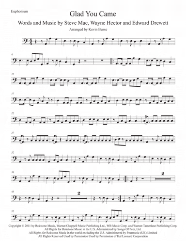 Glad You Came (arr. Kevin Busse)