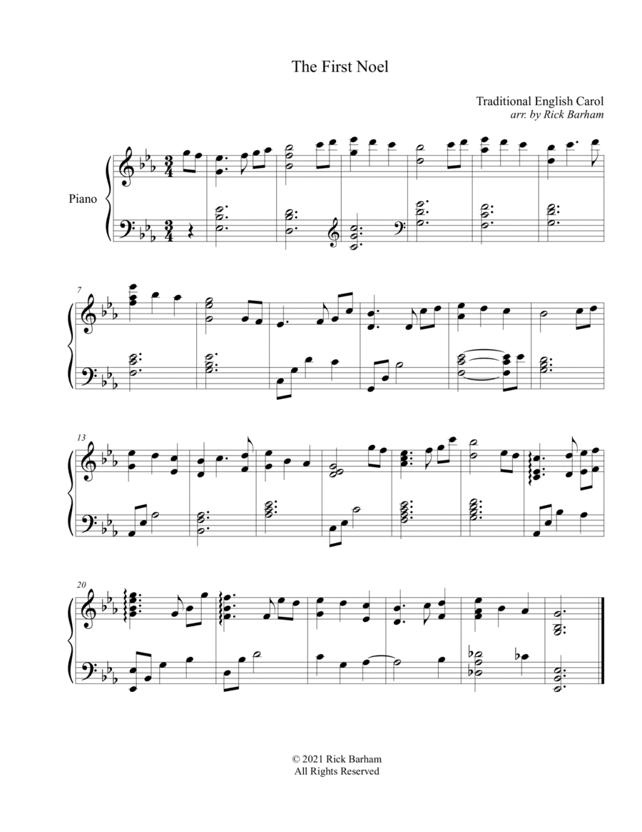 The First Noel 2 (arr. Rick Barham)