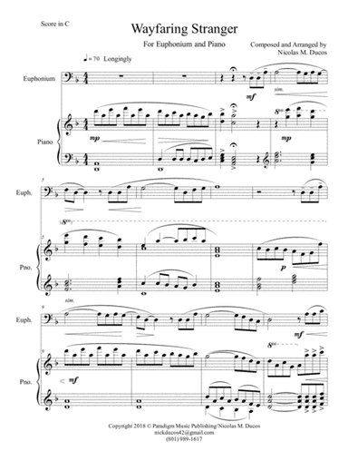 Wayfaring Stranger (arr. Nicolas M. Ducos)