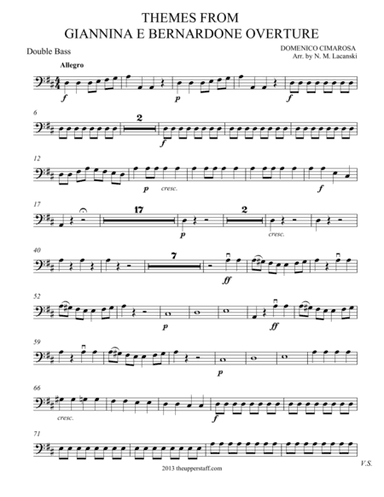 Themes from Giannina e Bernardone Overture (arr. Nick Lacanski)