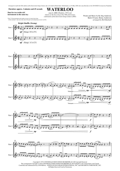 Waterloo (arr. Rob Bushnell)