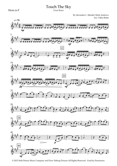 Touch The Sky (arr. Fabio Britto)