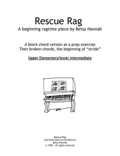 Rescue Rag  (A Beginning Ragtime piece)