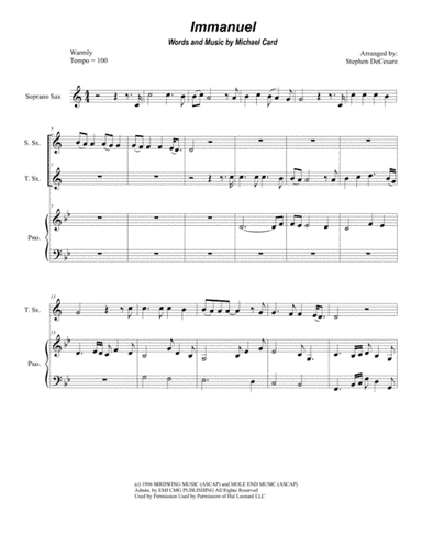 Immanuel (arr. Stephen DeCesare)