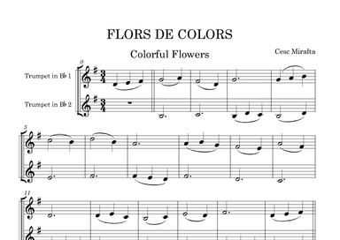 FLORS DE COLORS Tp Duet