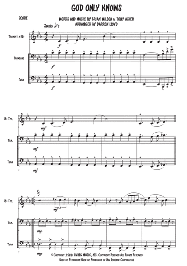 God Only Knows (arr. Darren Lloyd)