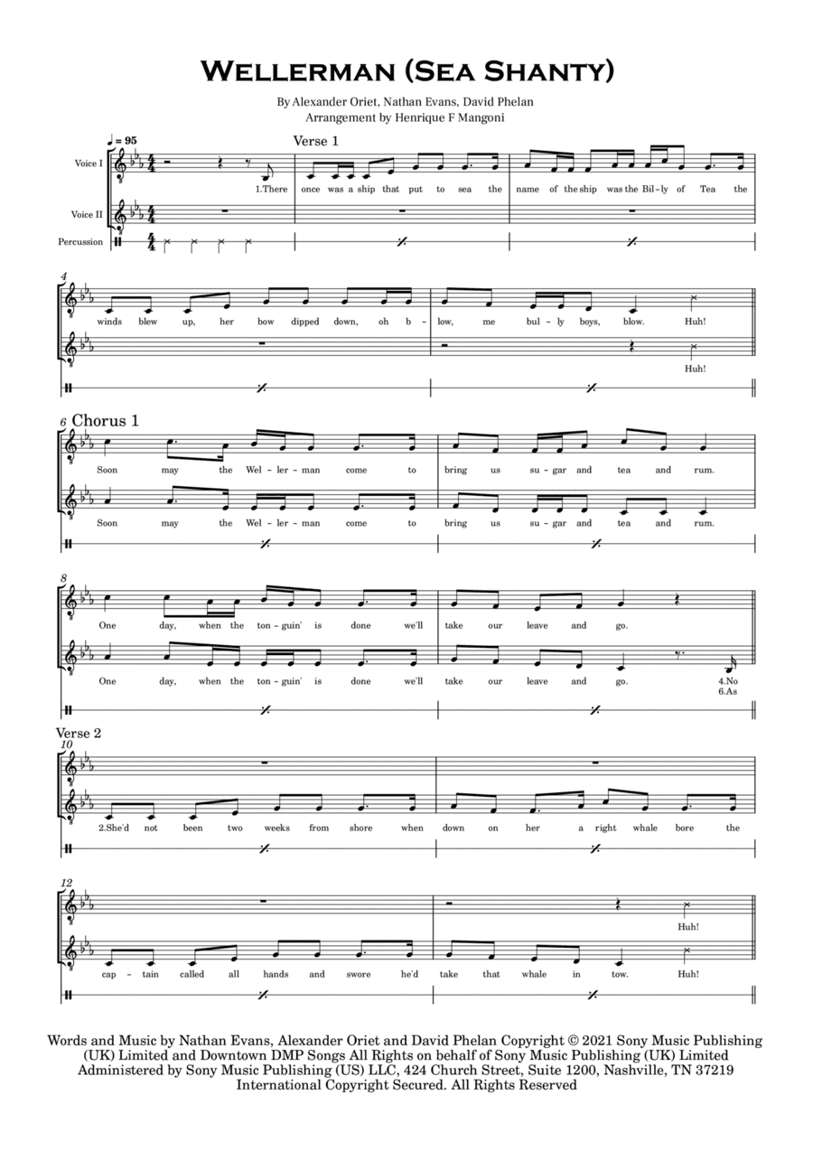 Wellerman (arr. Henrique F Mangoni)