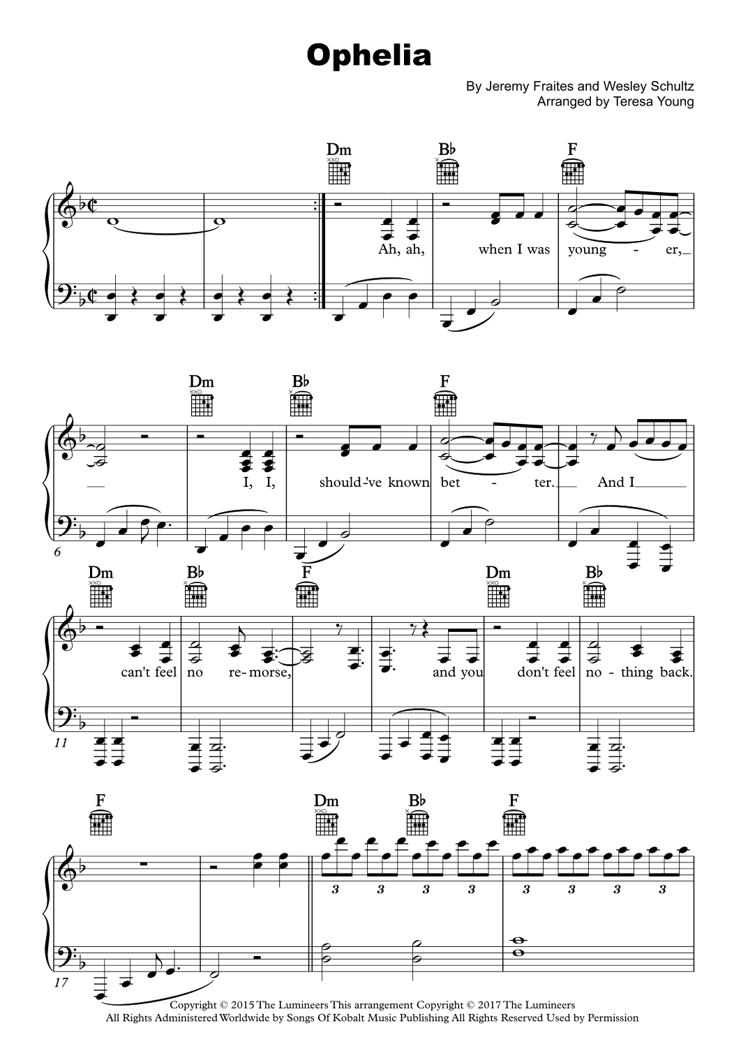 Ophelia (arr. Teresa Young)