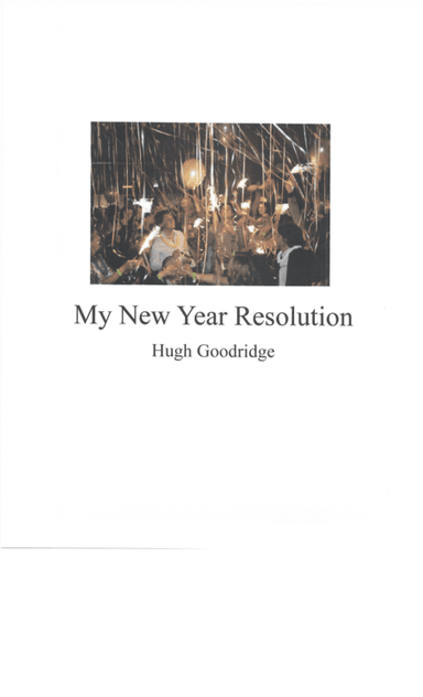 My New Year Resolution