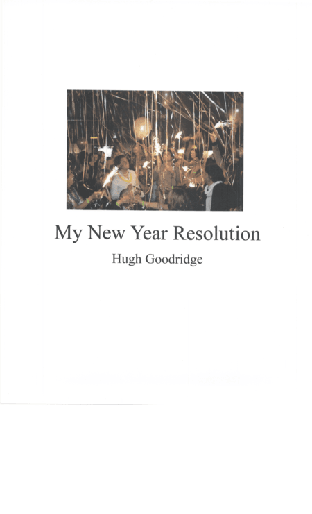 My New Year Resolution