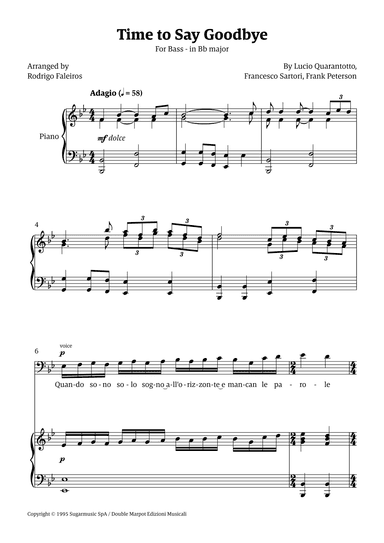 Time To Say Goodbye (arr. Rodrigo Faleiros)