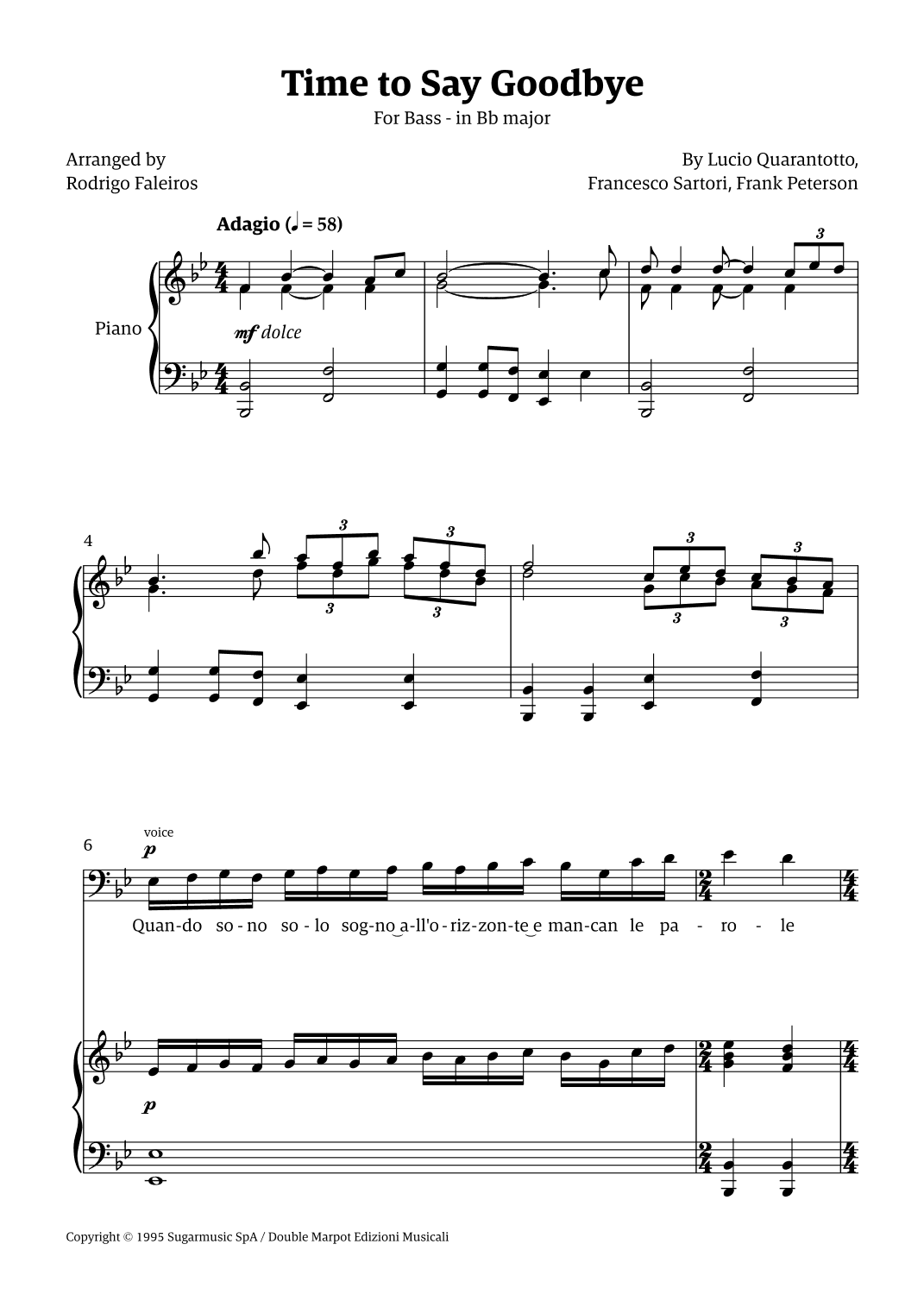 Time To Say Goodbye (arr. Rodrigo Faleiros)