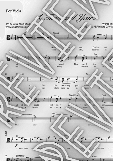 A Thousand Years (arr. JULIA OH MUSIC | Julia Yeon-Joo Oh)