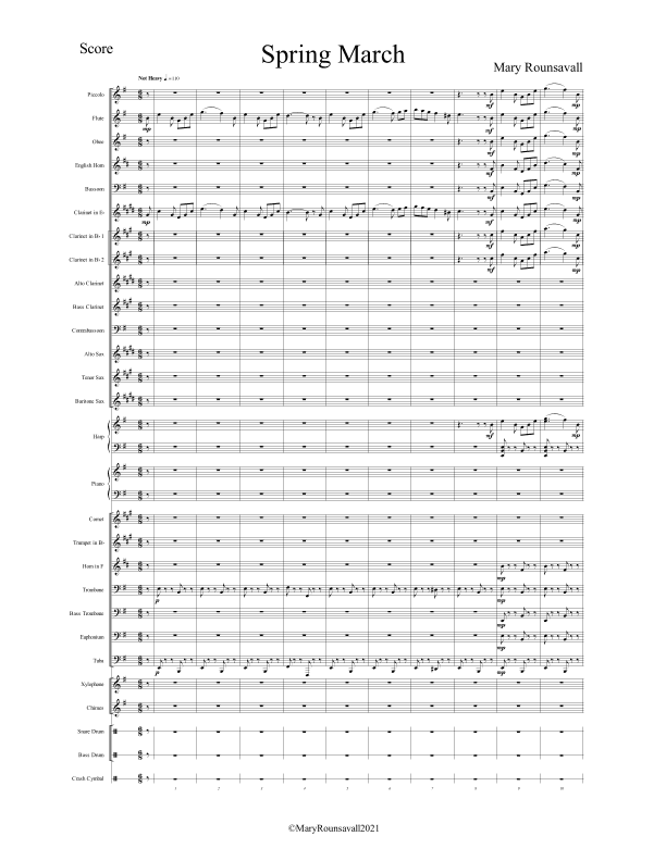 Spring March: DIRECTOR'S SCORE ONLY