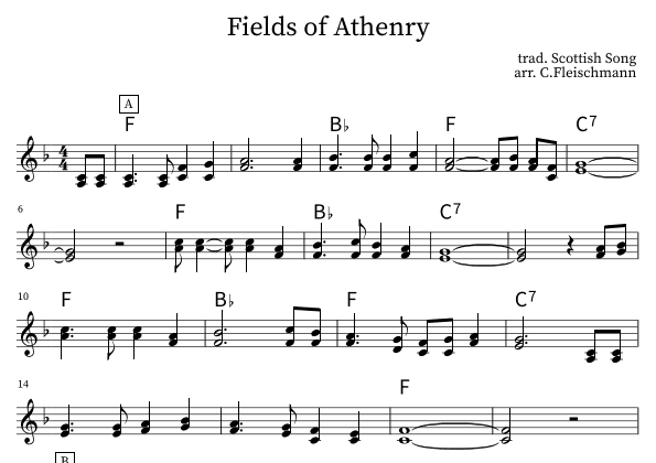 Fields of Athenry (arr. Christoph Fleischmann)