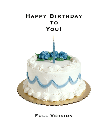 Happy Birthday (arr. Arranged By Jonathan Mastro)