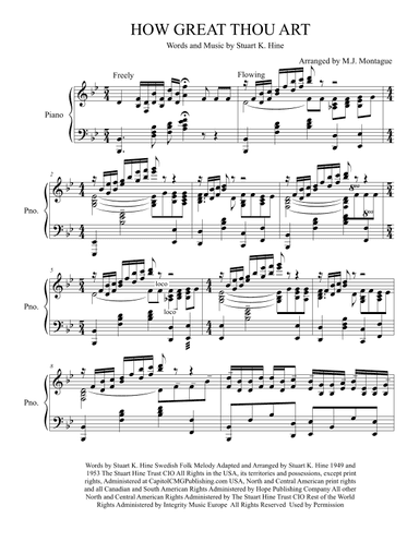 How Great Thou Art (arr. M.J. Montague)