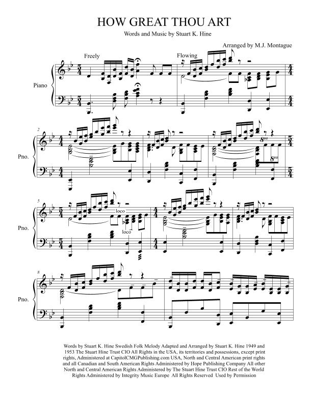 How Great Thou Art (arr. M.J. Montague)