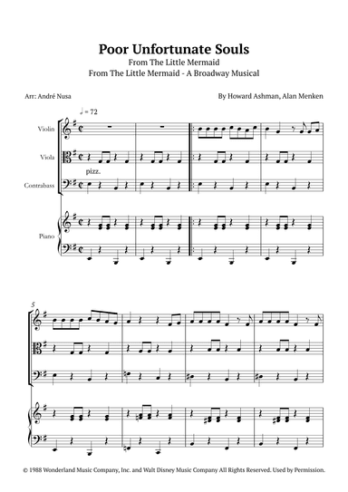 Poor Unfortunate Souls (arr. André Nusa)