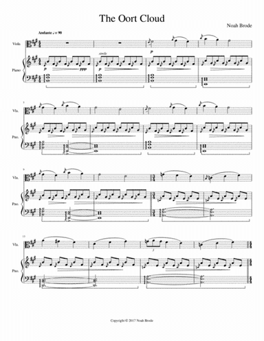The Oort Cloud - For Viola and Piano