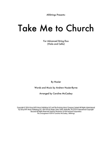 Take Me To Church (arr. Caroline McCaskey)