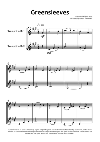 Greensleeves (arr. Glauco Fernandes)
