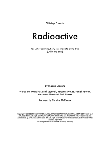 Radioactive (arr. Caroline McCaskey)