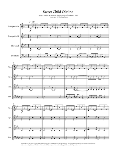 Sweet Child O' Mine (arr. Matthew pyeon)