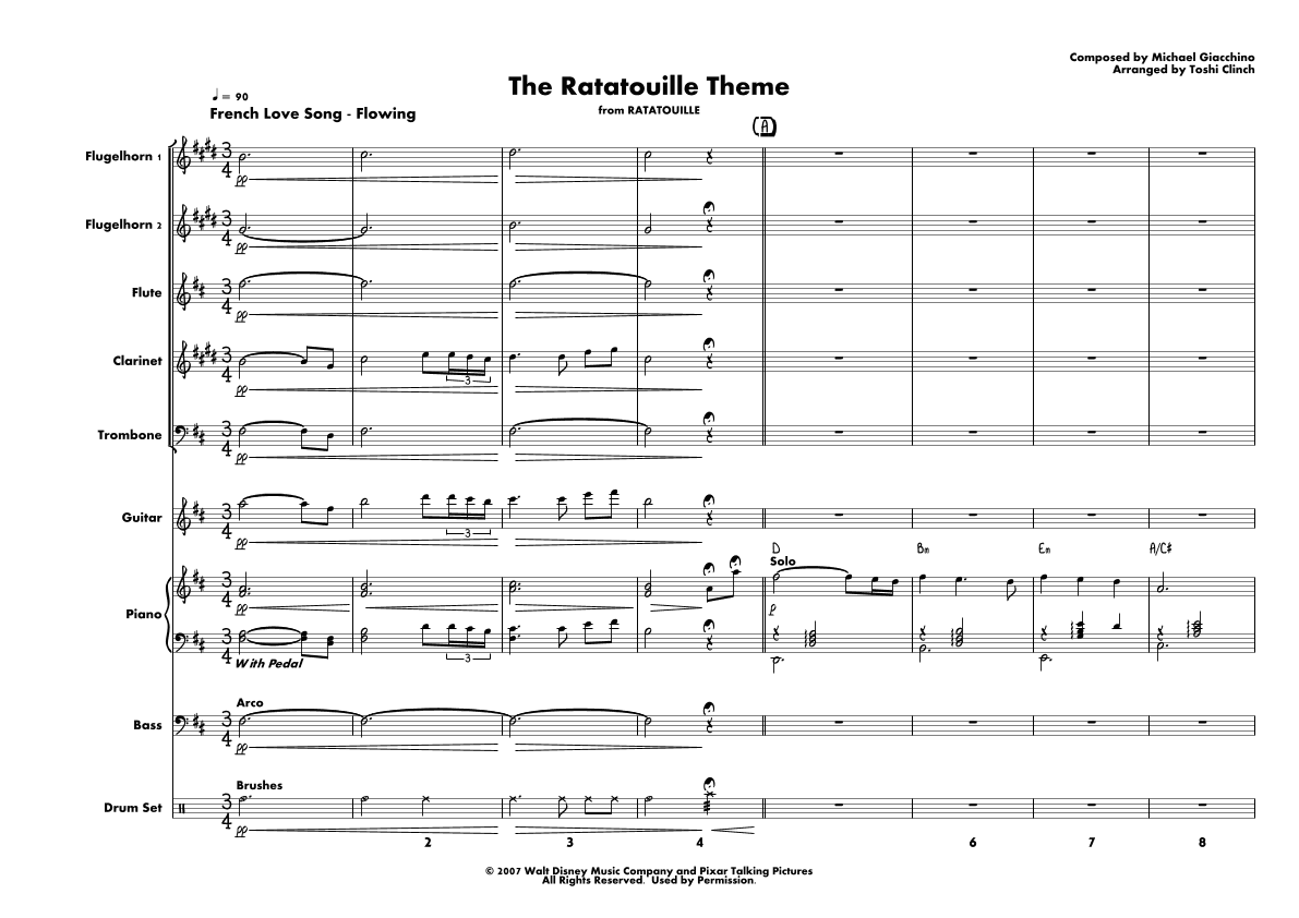 Ratatouille Main Theme (arr. Toshi Clinch)