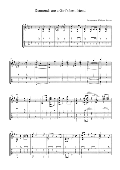 Diamonds Are A Girl's Best Friend (arr. Wolfgang Vrecun)