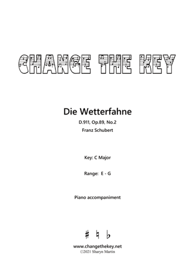 Die Wetterfahne C Major (arr. Sharyn Martin)