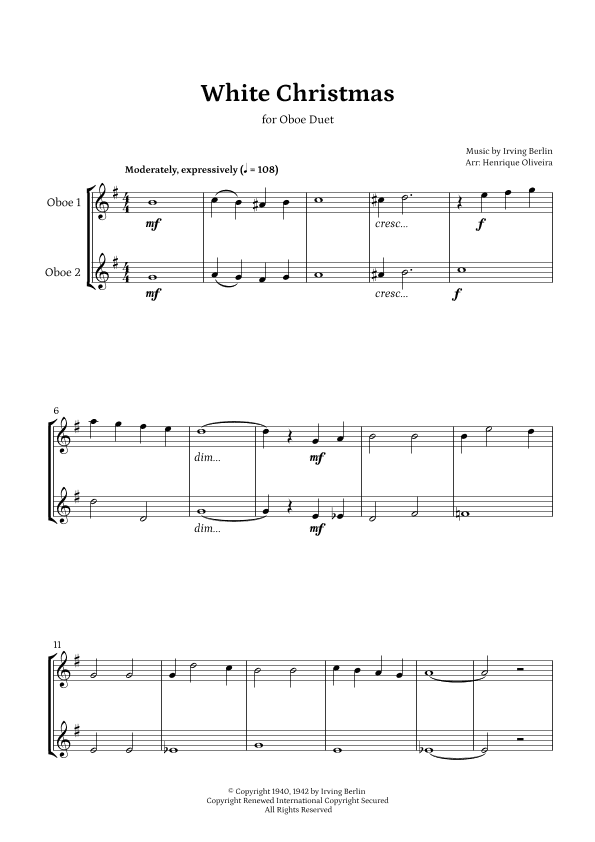 White Christmas (arr. Henrique Oliveira)