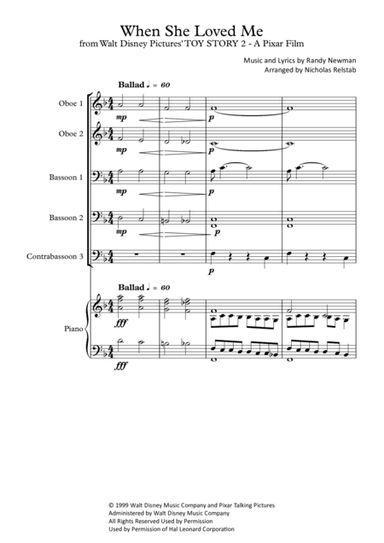 When She Loved Me (arr. Nicholas James Relstab)