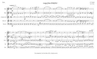 Largo from Xerxes (arr. Ian Fitze)