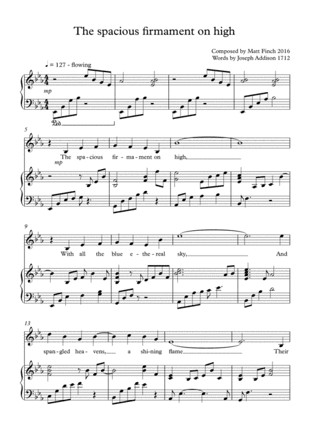 The spacious firmament on high