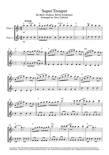Super Trouper (arr. Terry Cathrine)