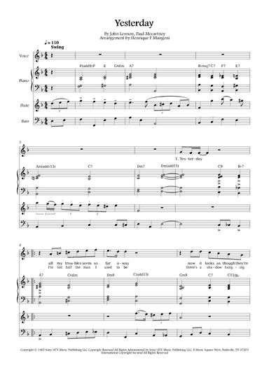 Yesterday (arr. Henrique F Mangoni)