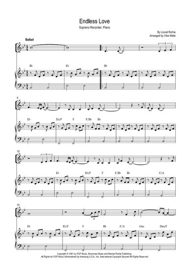 Endless Love (arr. Vitor Melo)