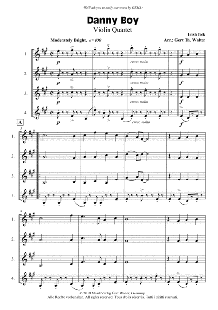 Danny Boy (arr. Gert Th. Walter)