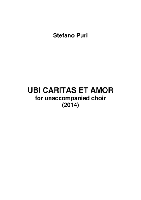 Ubi Caritas et Amor