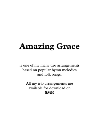 Amazing Grace, for Flute Trio (arr. Nigel Williams)