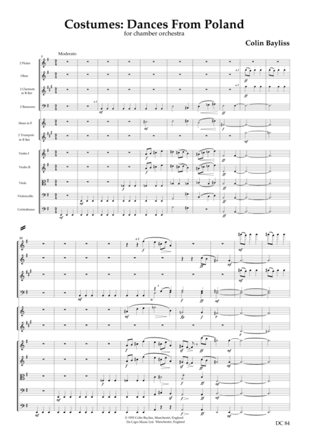 Polish Dances - score only (arr. Colin Bayliss)